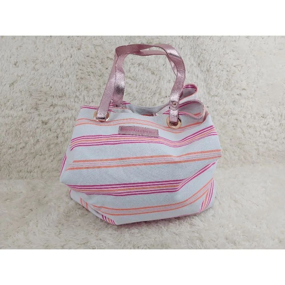 NWT Victoria's Secret Tote Bag SUPERMODEL ESSENTIALS Canvass NWT